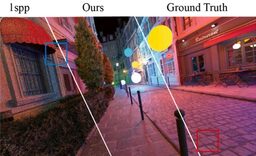 Edge-aware mobile ray tracing denoising results
