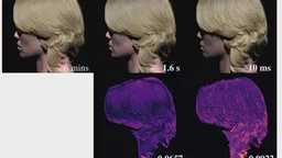 Level-of-detail strand rendering results